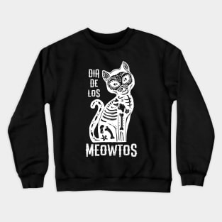 Dia De Los Muertos Cat Lover Crewneck Sweatshirt